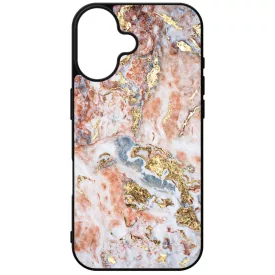 Pinkish and Gold marvanyos marvany mintas iPhone 16 tok