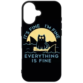 ezek csak cápák this is fine iPhone 16 tok