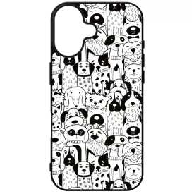 Aranyos kutya mintás iPhone 16 tok