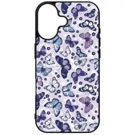 Gyonyoru lila pillangok iPhone 16 tok