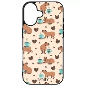 Kávés Capybara iPhone 16 tok
