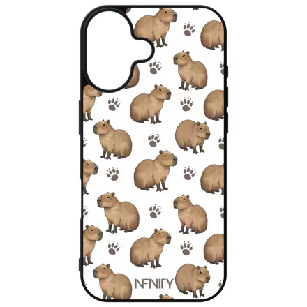 Capybara és a talpnyom iPhone 16 tok