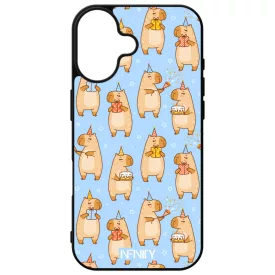 Szülinapos capybara iPhone 16 tok