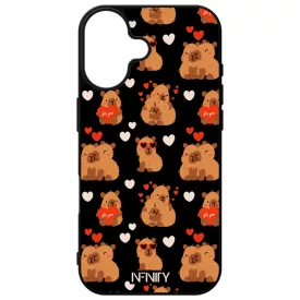 Szerelmes kapibarák iPhone 16 tok