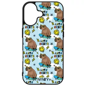 Deszkás kapibara iPhone 16 tok