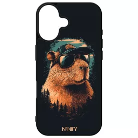 Laza Napszemüveges capybara iPhone 16 tok
