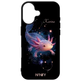 Névvel kérhető - Szépséges Axolotl iPhone 16 tok