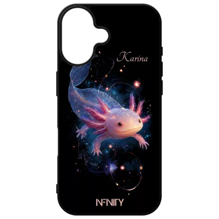 Névvel kérhető - Szépséges Axolotl iPhone 16 tok