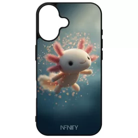 Tündéri plüss hatású Axolotl iPhone 16 tok
