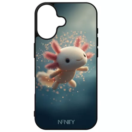 Tündéri plüss hatású Axolotl iPhone 16 tok