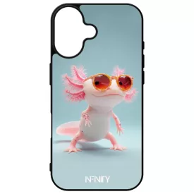 Napszemüveges Axolotl iPhone 16 tok