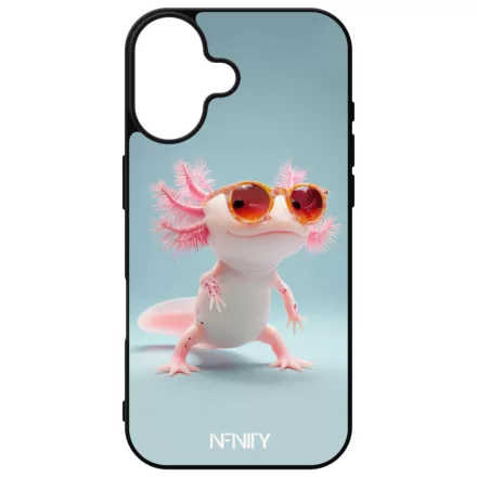 Napszemüveges Axolotl iPhone 16 tok