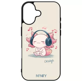 Névvel kérhető - Music Axolotl iPhone 16 tok