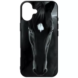 lovas fekete ló iPhone 16 Plus tok