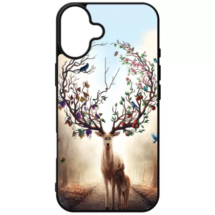 erdő szarvas őz négy évszak iPhone 16 Plus Magsafe tok