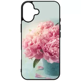 virágos tavaszi vintage rózsaszín rózsás iPhone 16 Plus tok