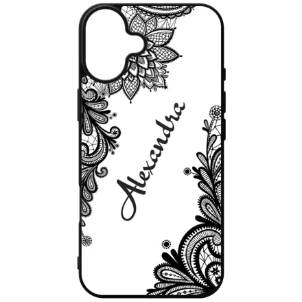 kérd a neveddel csipkés csajos iPhone 16 Plus Magsafe tok