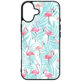Flamingo Pálmafa nyár iPhone 16 Plus tok