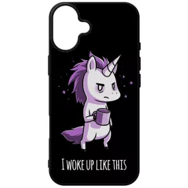 Unikornis - morcos reggel unicorn egyszarvú iPhone 16 Plus tok