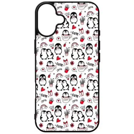 Cuki Pingvines iPhone 16 Plus tok