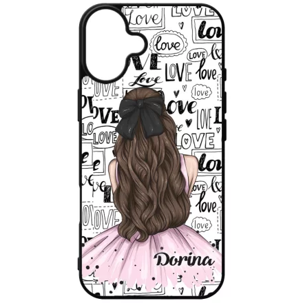 Kérd a Neveddel - LOVE Girl szerelem valentin napi iPhone 16 Plus Magsafe tok