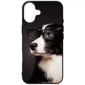 Csak okosan kutya mintás iPhone 16 Plus tok