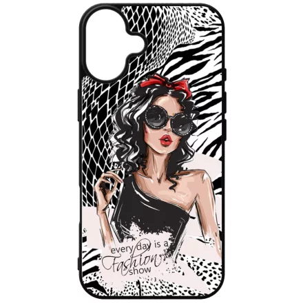 Fashion Show Girl Wild Beauty Csajos Allat mintas iPhone 16 Plus Magsafe tok