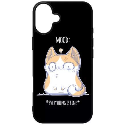 Cat Mood cicas macskas this is fine iPhone 16 Plus Magsafe tok