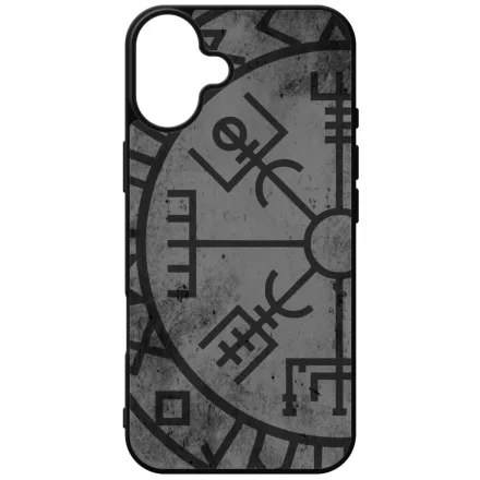 Grunge Vikings Symbol iPhone 16 Plus Magsafe tok