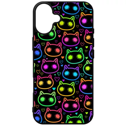 Halloween Macskak - Colored iPhone 16 Plus tok