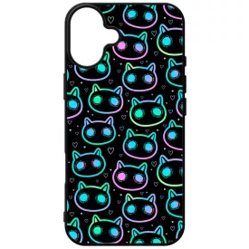 Halloween Macskak - Blue iPhone 16 Plus tok