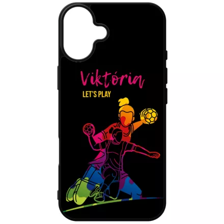 Kerd a Neveddel FOR HER kezilabda mintas iPhone 16 Plus Magsafe tok