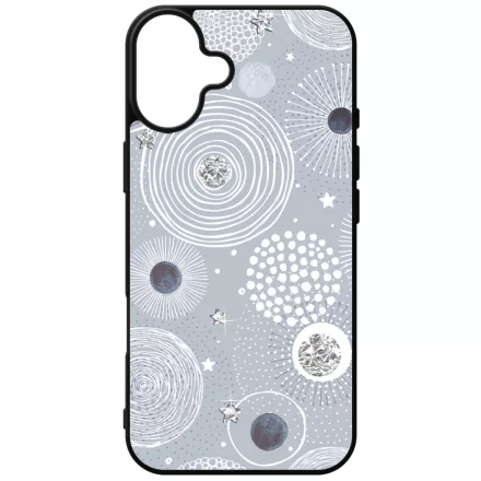 Gyönyörűséges Ezüstös téli mintás iPhone 16 Plus Magsafe tok