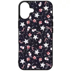 Cuki karácsonyi díszek mintás iPhone 16 Plus tok