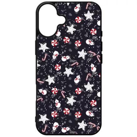 Cuki karácsonyi díszek mintás iPhone 16 Plus tok