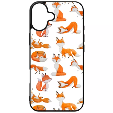 Rajzolt Róka mintás iPhone 16 Plus Magsafe tok
