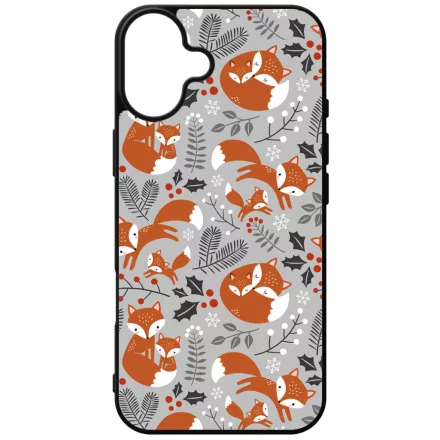 Szépséges téli róka mintás iPhone 16 Plus Magsafe tok