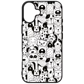 Aranyos kutya mintás iPhone 16 Plus tok