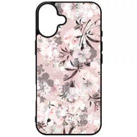 Puderpink tavaszi viragos iPhone 16 Plus tok