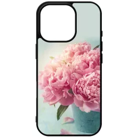 virágos tavaszi vintage rózsaszín rózsás iPhone 16 Pro tok