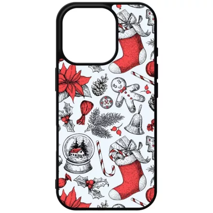 téli karácsonyi mintás textúra iPhone 16 Pro Magsafe tok