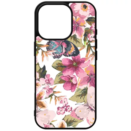 pillangós lepkés virág mintás iPhone 16 Pro Magsafe tok