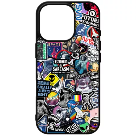 NASA matricabomba astronaut űrhajós stickerbomb iPhone 16 Pro Magsafe tok