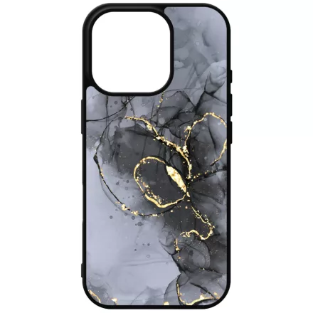 Golden Black marvanyos marvany mintas hatás iPhone 16 Pro Magsafe tok