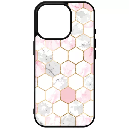 Geometric Rose Gold marvanyos marvany mintas iPhone 16 Pro Magsafe tok