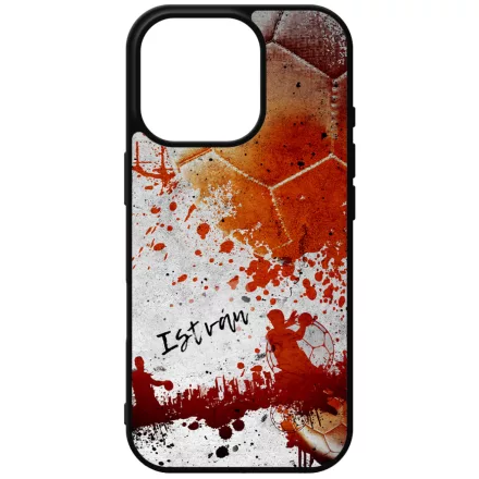 Kerd a neveddel RED kezilabda mintas iPhone 16 Pro Magsafe tok