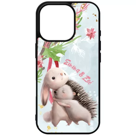 Nyuszi és Süni - Téli mintás iPhone 16 Pro Magsafe tok