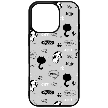 Mrrr Cuki Cica mintás iPhone 16 Pro Magsafe tok