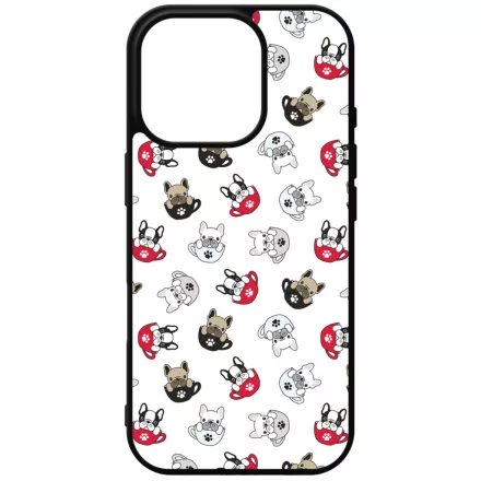 Cuki kávé és kutya mintás iPhone 16 Pro Magsafe tok