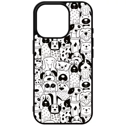 Aranyos kutya mintás iPhone 16 Pro Magsafe tok